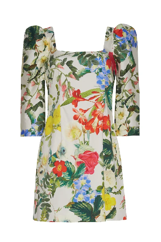 ladies-floral-dress-seafoam-serenity-Belinda Dress | Egret Kingston Floral