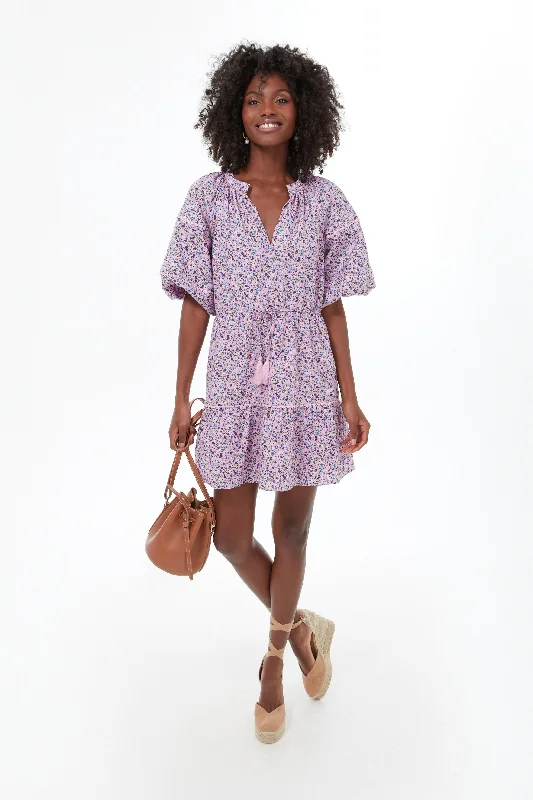 ladies-floral-dress-girls-glow-Purple Floral Matilda Dress