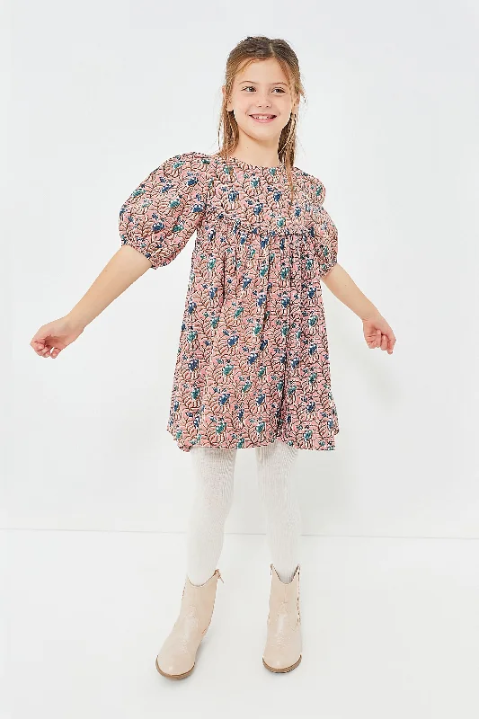 ladies-floral-dress-loose-luster-Mauveglove Vine Floral Rowan Dress