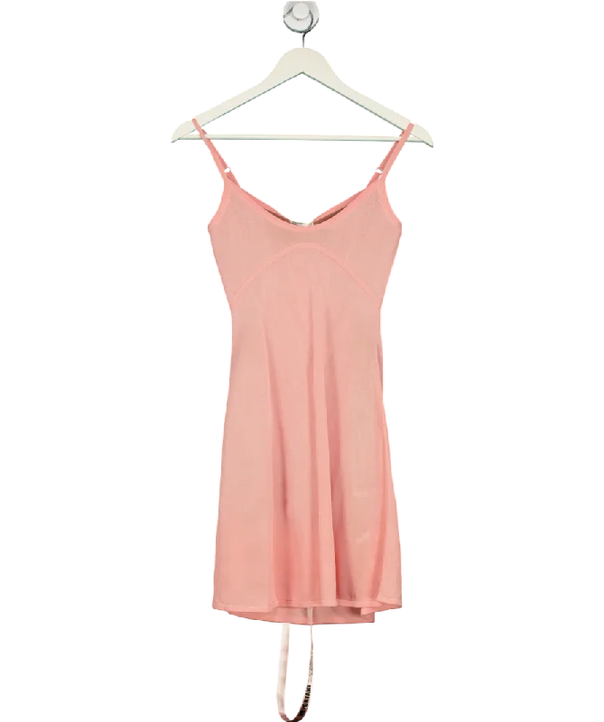 ladies-mini-dress-berry-blast-House of CB Pink Lorenza Sheer Knit Mini Dress UK S