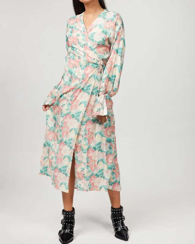 ladies-floral-dress-youthful-yarrow-Marie Dress in Pastel Floral Print | Pastel Floral Print