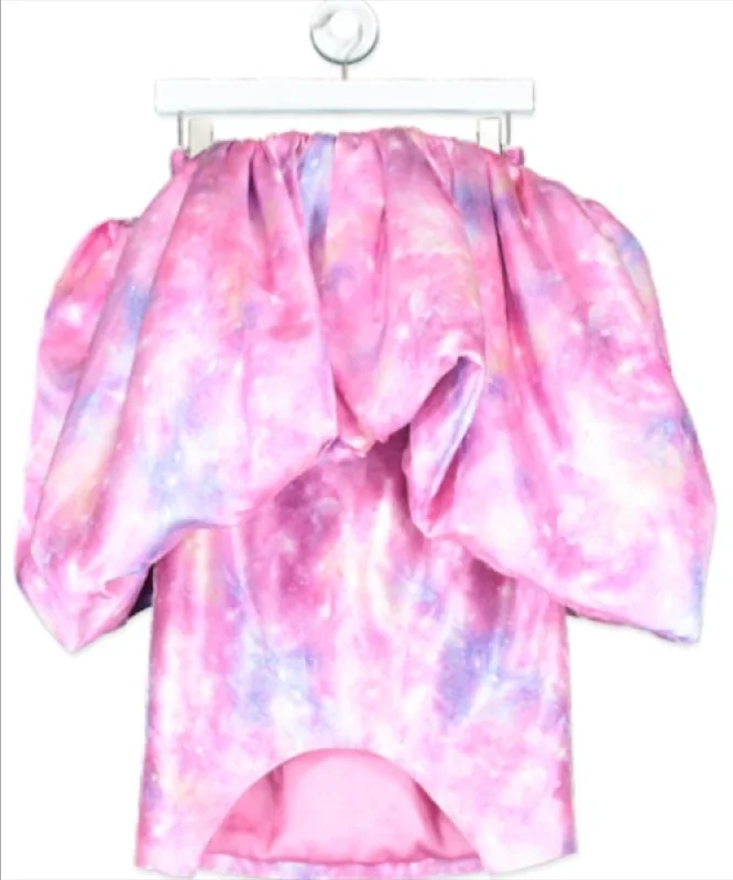 ladies-mini-dress-social-sizzle-ANNAKIKI Pink Galaxy Runway Mini Dress UK 8