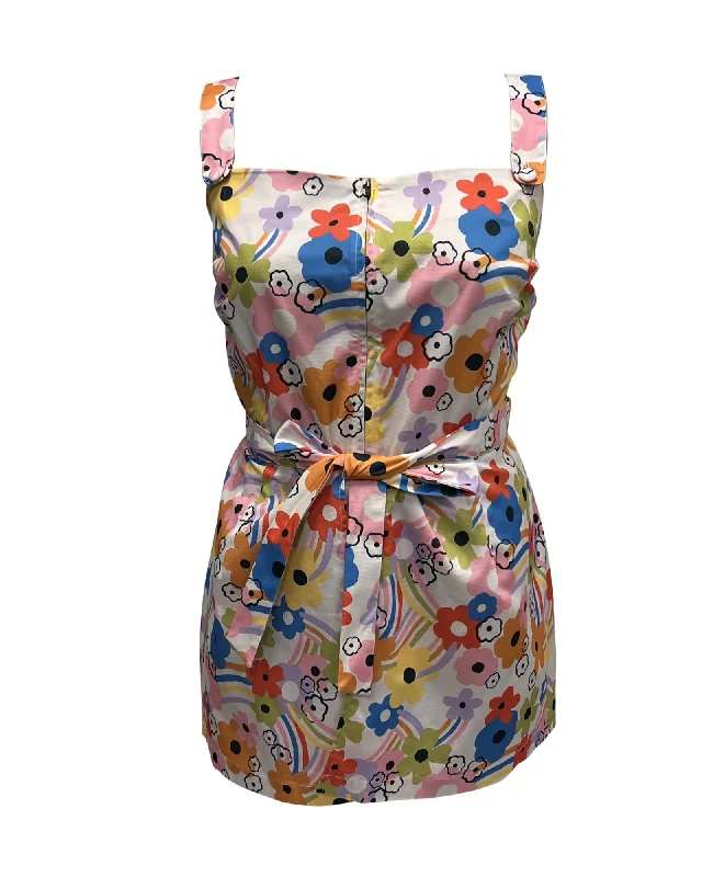 ladies-floral-dress-mono-muse-Smak Parlour Rainbow Floral Sweet & Sassy Skirted Romper | Rainbow