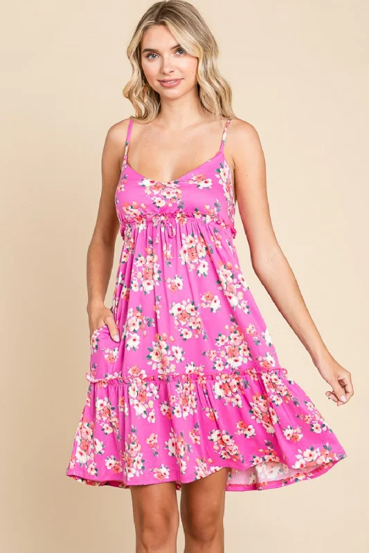 ladies-floral-dress-pastel-prance-Culture Code Full Size Floral Ruffled Cami Dress