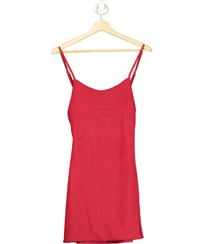 ladies-mini-dress-slate-sizzle-Gonza Red Gizele Slip Mini Dress UK S