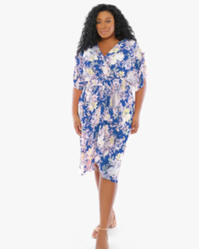 ladies-floral-dress-mono-muse-Annette Floral Dress | BLUE MULTI