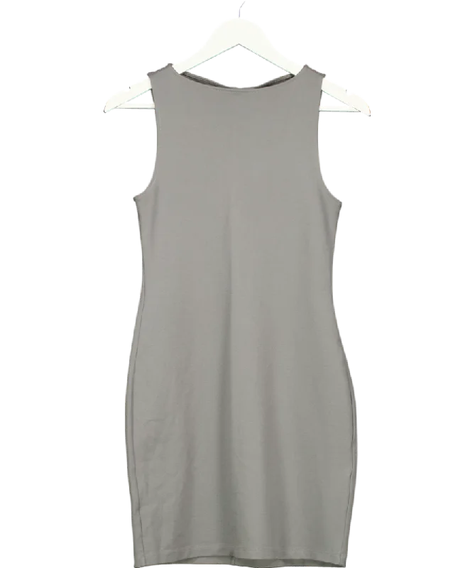 ladies-mini-dress-cerulean-cute-& Other Stories Grey Sleeveless Mini Dress UK S