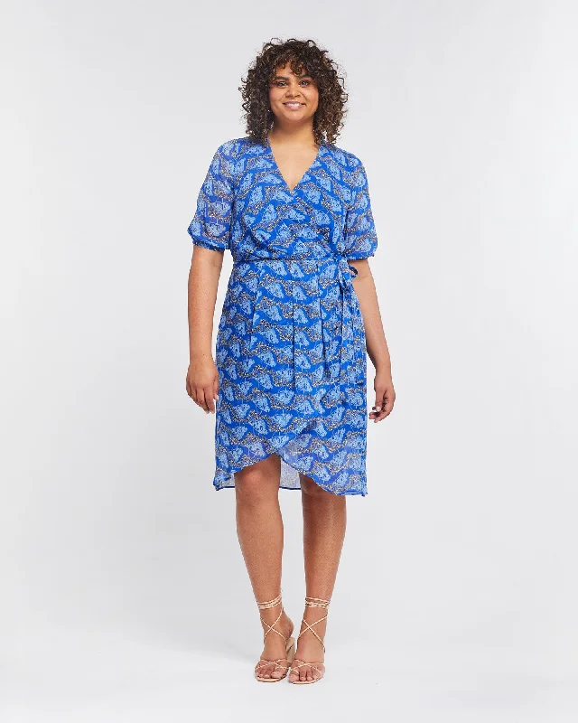 ladies-floral-dress-cerulean-cool-Spring Floral Dress | Print