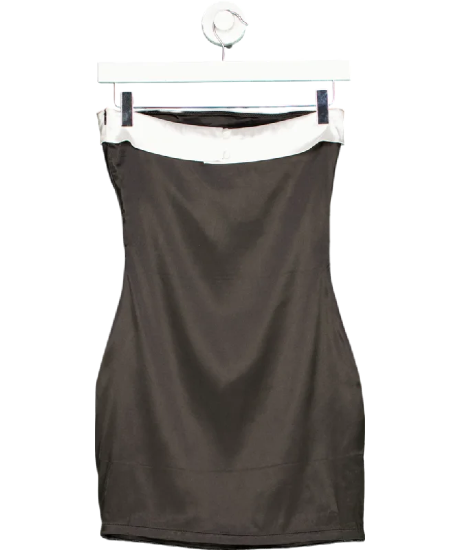 ladies-mini-dress-silver-shine-Mars the Label Black The Mardea Mini UK 8