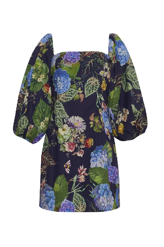 ladies-floral-dress-heather-hush-Montauk Dress | Avery Floral Evening Blue