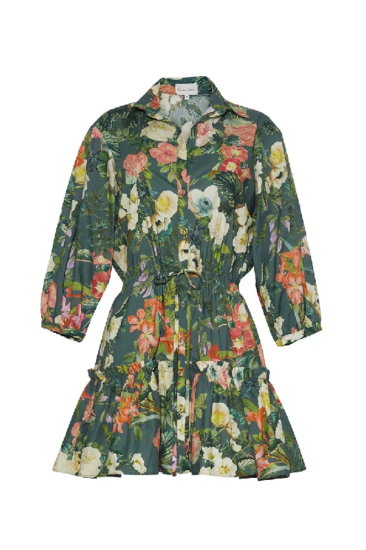 ladies-floral-dress-sapphire-sweep-Robin Dress | Olive Kingston Floral