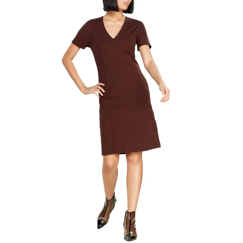 ladies-mini-dress-festival-fresh-Ottod'Ame Women's Cocoa Sheath Mini Dress