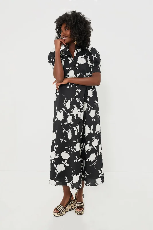 ladies-floral-dress-bright-bud-Black & White Floral Louisa Maxi Dress