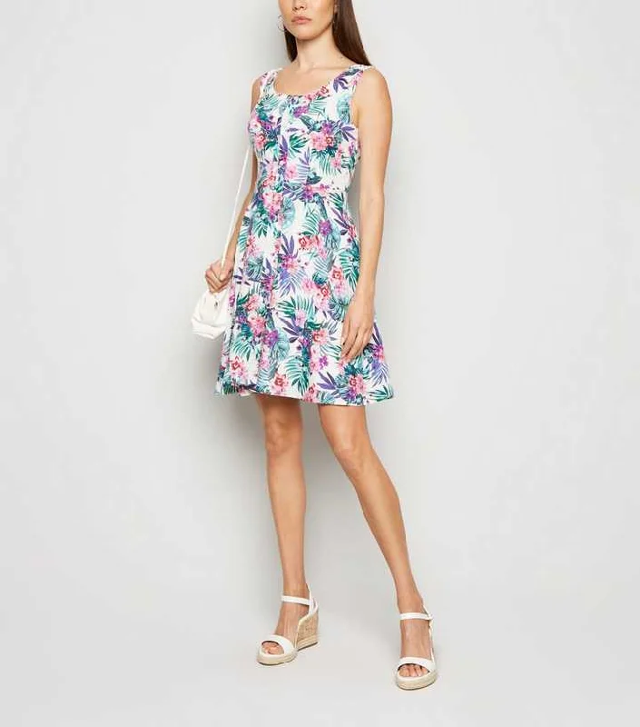 ladies-floral-dress-navy-nimbus-Floral Print Skater Dress