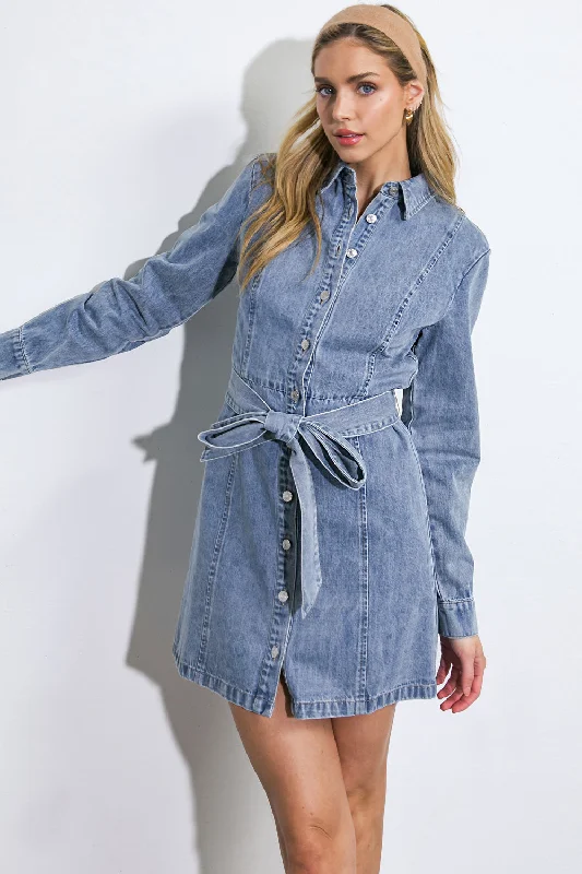 ladies-mini-dress-delicate-dare-BE A LIGHT DENIM MINI DRESS