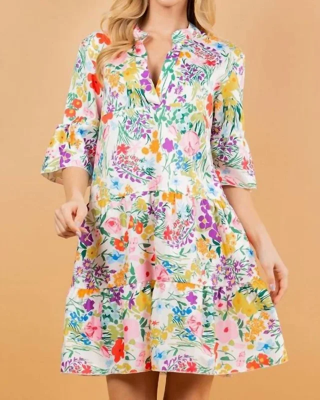 ladies-floral-dress-tiktok-twirl-Choose Joy Dress In Floral | Floral