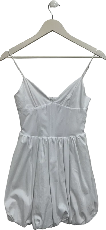 ladies-mini-dress-periwinkle-pop-ZARA White Strappy Mini Dress UK XS