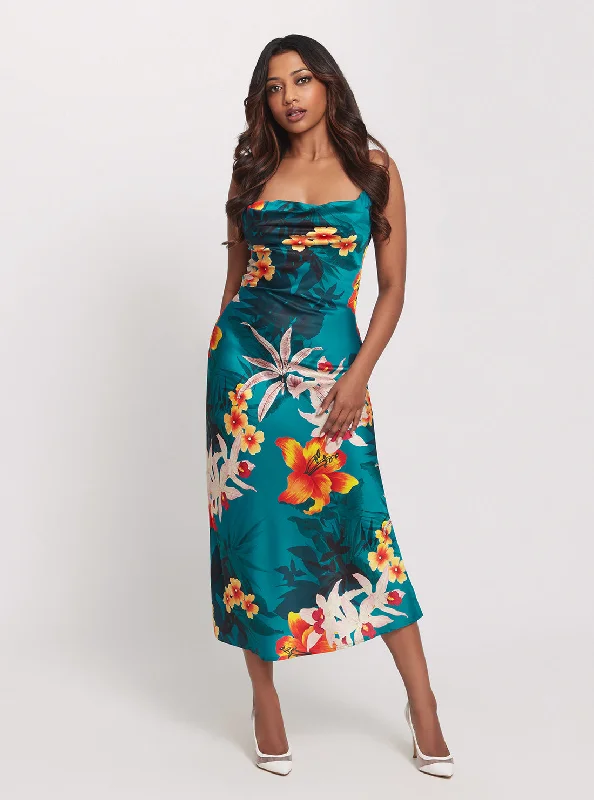 ladies-floral-dress-prom-primrose-Eco Green Floral Print Akilina Maxi Dress