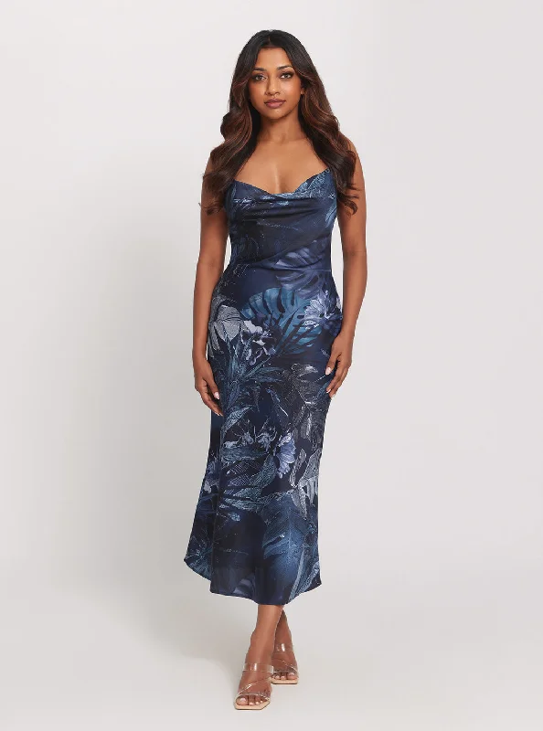 ladies-floral-dress-beach-bliss-Eco Navy Floral Print Akilina Maxi Dress